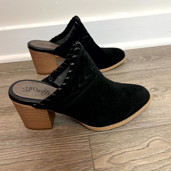 New Euro Soft by Sofft Black Sandy Clog size 8 - Picture 5 of 8